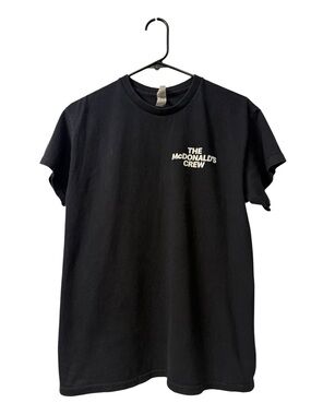 McDonald's Black Crew Graphic T-Shirt “The McDonalds Crew” Size Medium